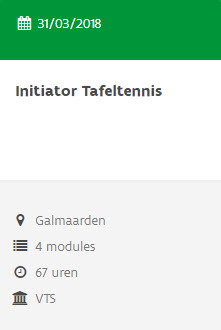 cursus initiator Galmaarden 2018