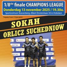 Tafeltennis Champions League Sokah Hoboken 1/8 finale
