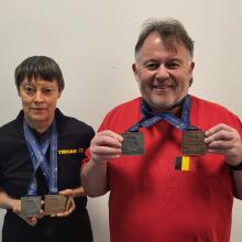 WK Parkinsontafeltennis Hans Geyskens Christine Jonckheere