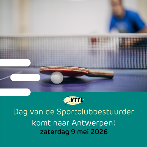 Dag van de Sportclubbestuurder 2026 VSF VTTL Tafeltennis