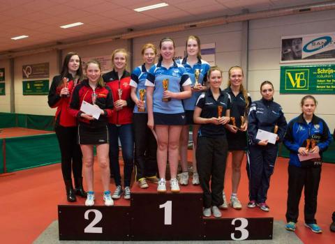 Beker van Vlaanderen 2015 podium dames Beker van Vlaanderen 2015 podium dames
