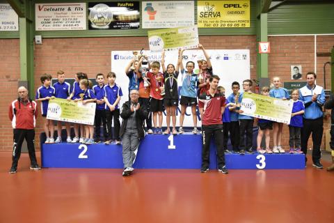 Int jeugdtornooi Roncq podium ploegen