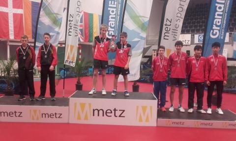 Podium Metz 2017 dubbelspel Podium Metz 2017 dubbelspel